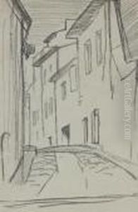 Street In Cassis by Samuel John Peploe