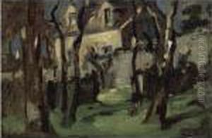 Cottage At Corstorphine by Samuel John Peploe