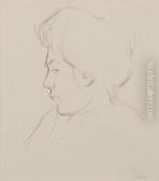 Woman In Profile - view 1
