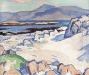 Mull And Ben More From Martyr's Bay, Iona by Samuel John Peploe