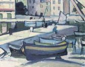 The Harbour, Cassis by Samuel John Peploe
