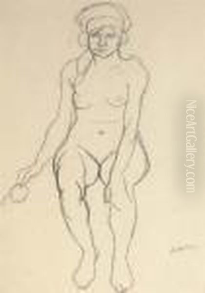 Seated Female Nude - view 1