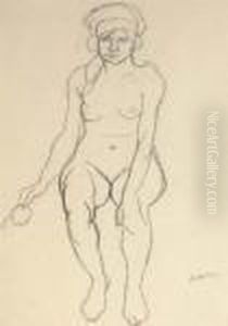 Seated Female Nude by Samuel John Peploe