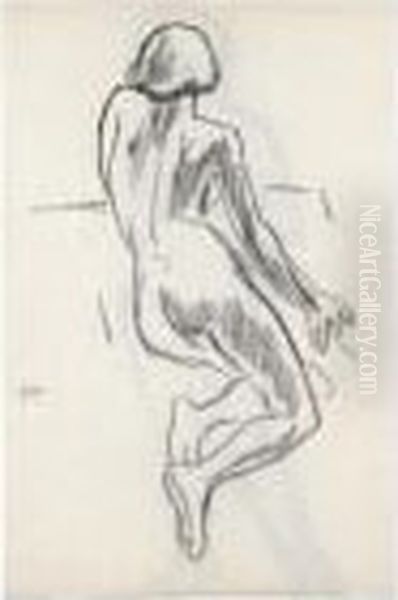 Contraposto (recto), Study Of A Female Nude (verso) - view 1
