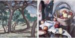 Les Arbres (recto), Panier Et Pommes (verso)