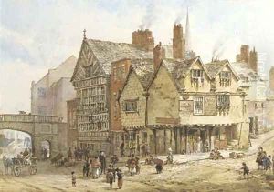 Lower Bridge Street, Chester 2 by Louise Rayner