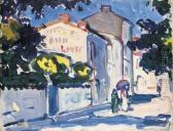A Sunlit Street, Royan - view 1