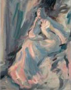 By Firelight by Samuel John Peploe
