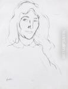 Head Of A Girl by Samuel John Peploe