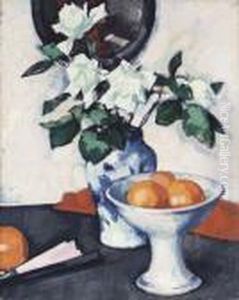 White Roses by Samuel John Peploe
