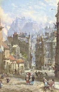 View of the half moon battery of Edinburgh Castle from Candlemaker Row View of the half moon battery of Edinburgh Castle from Candlemaker Row