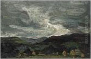 Landscape With Haystacks by Samuel John Peploe