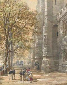 A break from divisions at Eton College by Louise Rayner