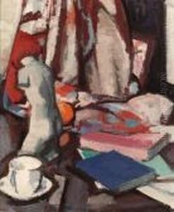 Still Life With Figurine by Samuel John Peploe
