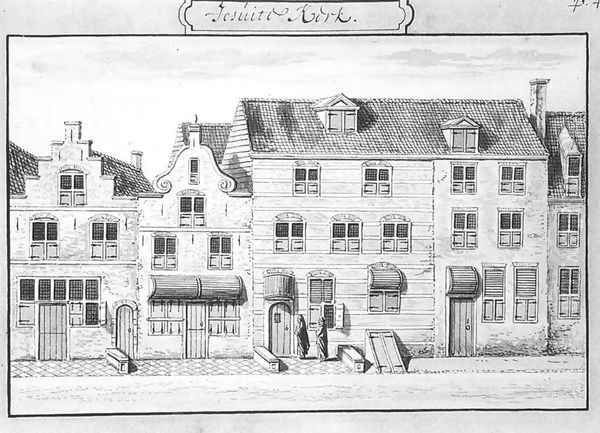 The Jesuit Church on the Oude Langendijk in Delft 1700-25 - view 1