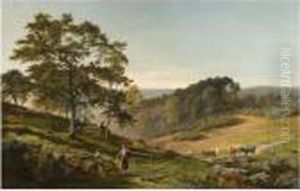 The Bonnie Moor With Bracken Clad by Sidney Richard Percy