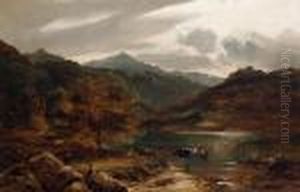 Cattle Watering In A Loch Cattle Watering In A Loch