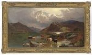Llyn Tecwyn, North Wales by Sidney Richard Percy