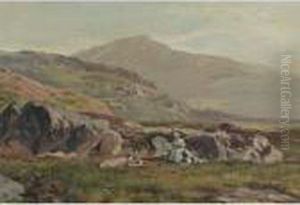 A Highland Luncheon Party by Sidney Richard Percy