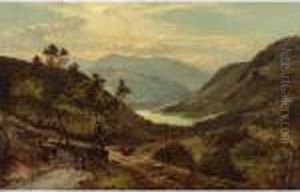 Highland Landscape In North Wales by Sidney Richard Percy
