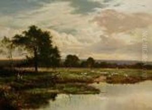 Green Pastures By Still Waters by Sidney Richard Percy