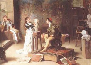 The Young Sculptress by Alexander M. Rossi