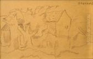 Rancho Con Arbol by Rafael Perez Barradas