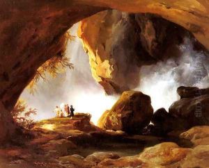 La Grotte De Neptune A Tivoli (Neptune's Grotto, Tivoli) by Jean-Charles Joseph Remond