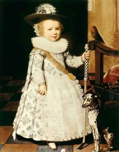 Portrait of a Young Boy with a Golf Club and Ball Portrait of a Young Boy with a Golf Club and Ball