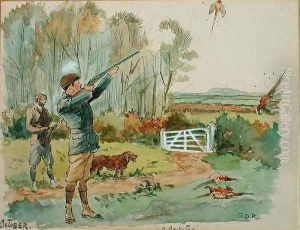 The Month of October Pheasant Shooting by George Derville Rowlandson