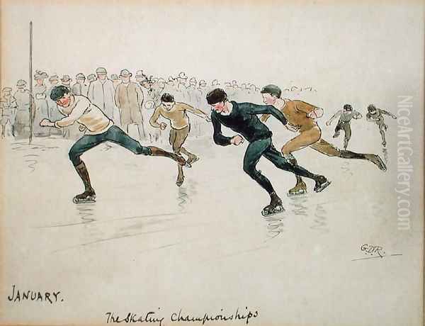The Month of January Ice-skating - view 1