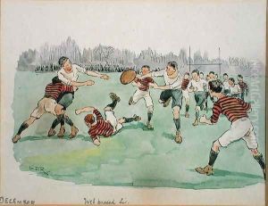 The Month of December Rugby by George Derville Rowlandson
