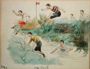 The Month of April Cross Country by George Derville Rowlandson