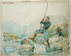 The Month of September Angling by George Derville Rowlandson