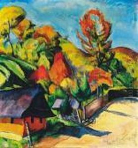 Landscape In Nagybanya, 1920-as Evek