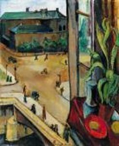 View From The Window Of The Artist, Paris by Vilmos Perlrott-Csaba