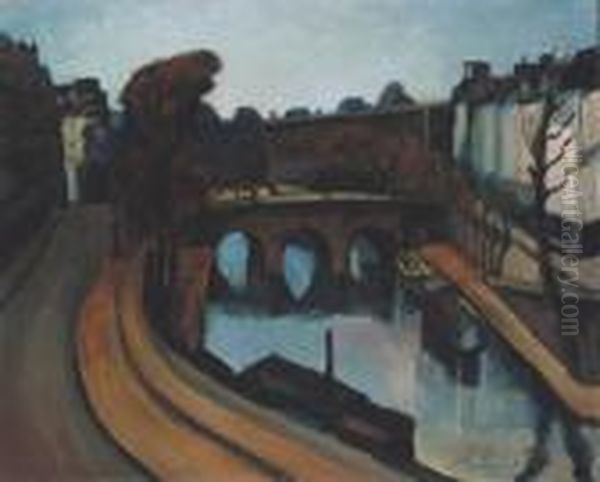 The Bank Of The Seine In Paris, About 1909-1910 - view 1