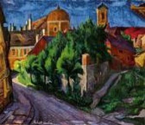 The Town Of Szentendre by Vilmos Perlrott-Csaba