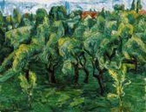 Fruit Garden In Szentendre by Vilmos Perlrott-Csaba