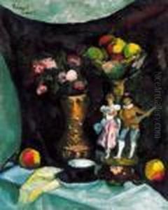 Still-life Of Fruit by Vilmos Perlrott-Csaba