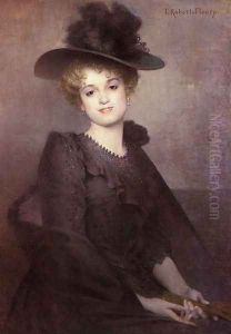 Portrait of a Seated Woman by Tony Robert-Fleury