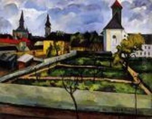 Early Autumn In Kecskemet by Vilmos Perlrott-Csaba