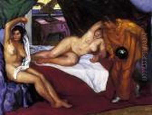 Harlequin And Models - view 1