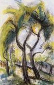 Trees Bending by Vilmos Perlrott-Csaba