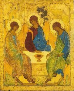 Trinity c. 1411 by Andrey Rublyov