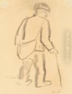 L'homme A La Canne by Constant Permeke