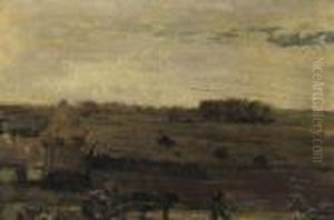 A Landscape With A Haystack And A Farmer by Constant Permeke