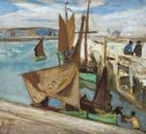 Le Port De Peche A Ostende by Constant Permeke