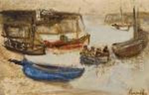 Port De Peche En Bretagne by Constant Permeke