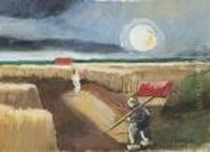 Farmers At Work by Constant Permeke